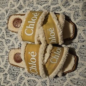 Chloe Shearling Sandals